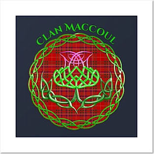 MacCoul Scottish Tartan Celtic Thistle Posters and Art